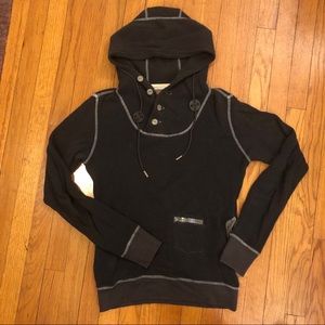 Diesel men’s waffle knit pullover hoodie small